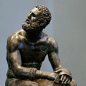 Monumental Statue Boxer at Rest on Special Loan to Metropolitan Museum
