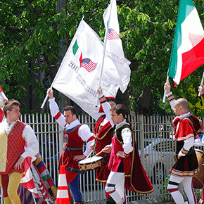 Nazionale Italiana Sbandieratori Performs in Washington, D.C.