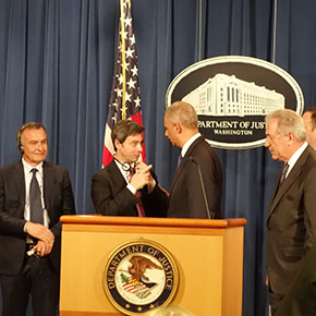 Italian Justice Minister Andrea Orlando Meets U.S. Attorney General Eric Holder